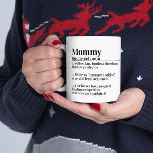 Taza de cerámica para mamá, regalo personalizado para mamá, taza divertida, regalo del Día de la Madre, regalo de cumpleaños, taza de café personalizable