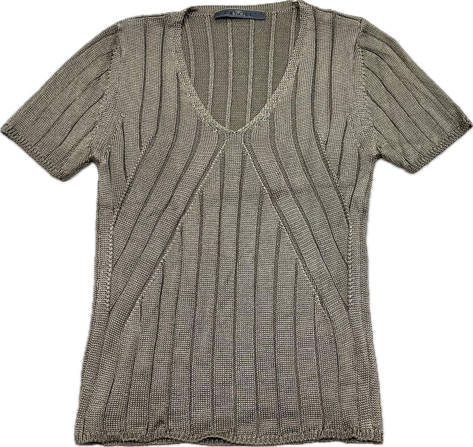 Never Worn Vintage Late 90s Caroll Metallic Knit Top – Made