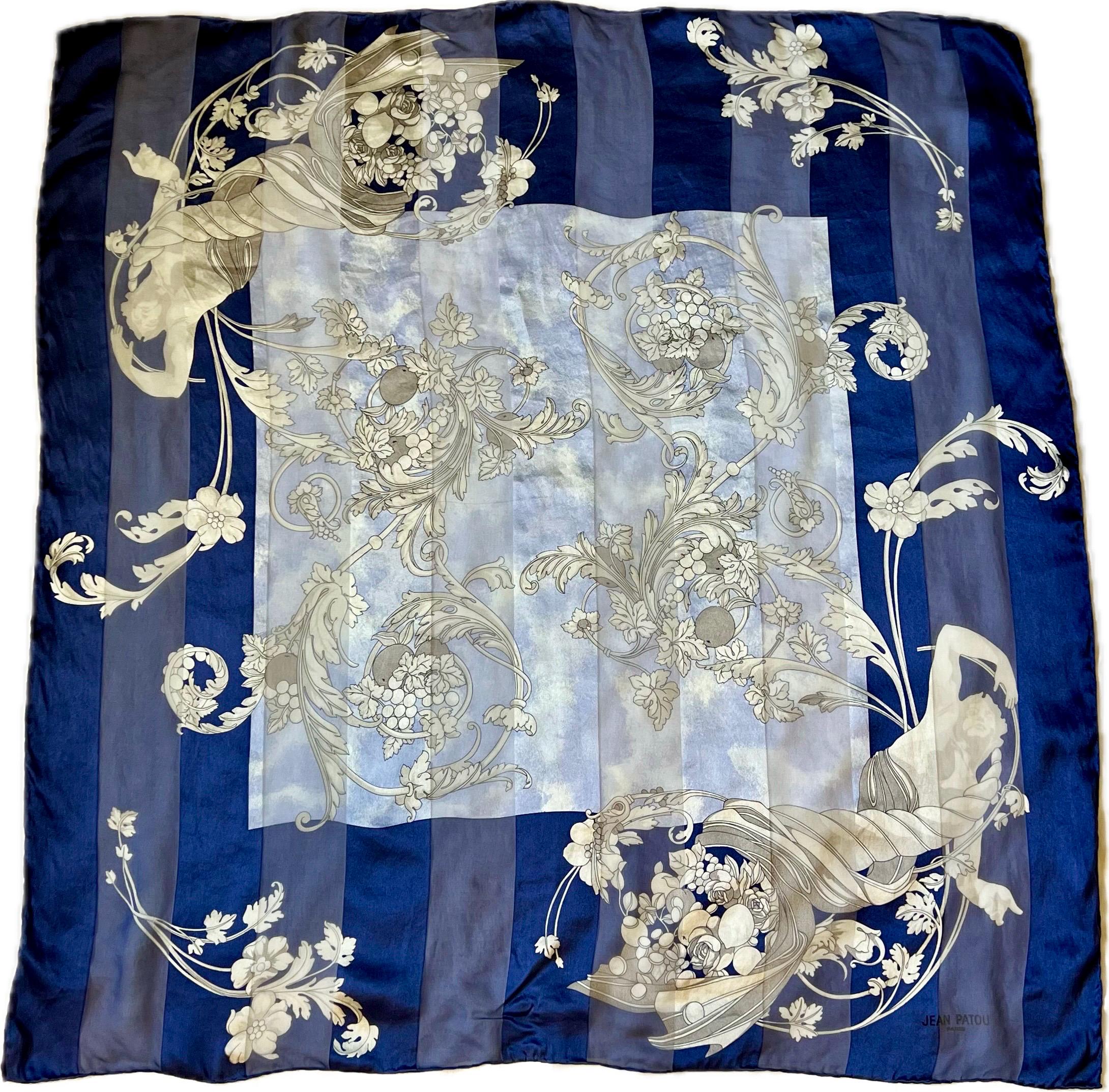 激レア美品】ジャンパトウJEAN PATOU シルク100%スカーフ - メルカリ