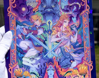 TLOZ: Twilight Princess Holographic Print
