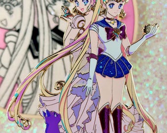 Sailor Moon & Golden Retriever Pin
