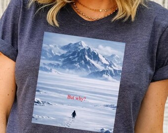 But Why Nihilist Penguin Shirt, Viral Funny Penguin Tee, Leave The Flock Tshirt, Trendy Meme Gift, Nietzschean Penguin Tee, Mountain Shirt