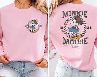 Retro Minnie Mouse Est 1928 Shirt, Vintage Disney Minnie Tee, Classic Minnie Mouse Graphic T-Shirt, Cute Disney Outfit