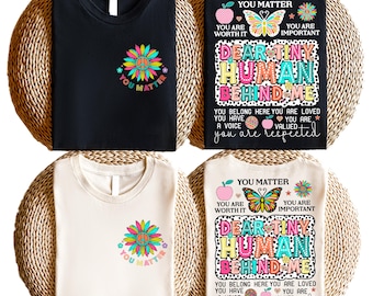You Matter You’re Worth It Shirt, Mental Health Awareness Tee, Positive Affirmation Shirt, Self Love Kindness T-shirt, Uplifting Gift Tee