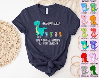 Custom Fathers Day Shirt, Daddysaurus Tee, Unclesaurus Tee, Grandpasaurus Tee, Dinosaur T-Shirt, Awesome Daddy Shirt, Dinosaur Kids Tee