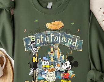 Disney Potatoland Shirt, Mickey and Friends Tee, Goofy Donald Mickey Funny Tee, Classic Cartoon T-shirt, Disney Park Outfit