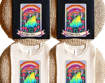 I’m Literally Just a Colorful LGBTQ Shirt, Funny Pride Tee, Rainbow Queer Apparel, Love is Love Cute Outfit, Inclusive Festival Clothing