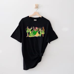 Comfort Color Shirt, St Paddy's Princess Shirt, Disney Princess Tee, St Patrick's Tee, Pocahontas Shirt, Ariel Tee, Irish Shirt, Mulan Shirt image 6