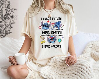 Funny Teacher T-shirt, Stitch Shirt, Disney Shirt, Inspirational Quotes, School Trip Shirt, Kindergarten Vibes, Comfort Colors, School Tee