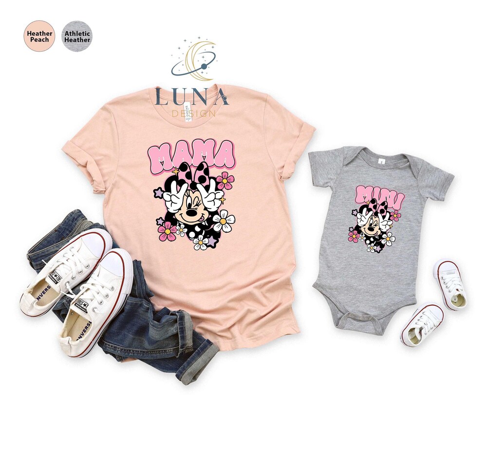 Mama Shirt, Grandma Shirt, Mini Shirt, Mothers Day Shirt, Mommy And Me Shirts, Disney Shirt, Mom And Daughter Shirt, Minnie Shirt, Family Trendy Fashion