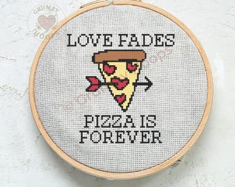 Pizza is Forever | Cross-stitch Pattern | Digital Download