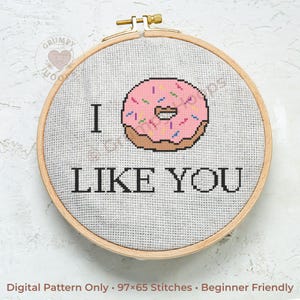 I Donut Like You | Cross-stitch Pattern | Digital Download