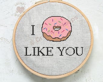 I Donut Like You | Cross-stitch Pattern | Digital Download