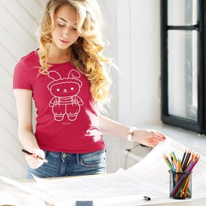 Rabbio the Bunny T-Shirt – Cute Kawaii Boy Rabbit Tee | Paku Paku Logo | Unisex S–5XL | Unisex 100% Cotton