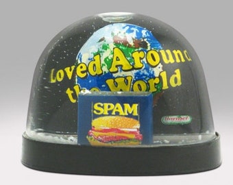 SPAM SPAM SPAM Glorious Spam Can Snow Globe