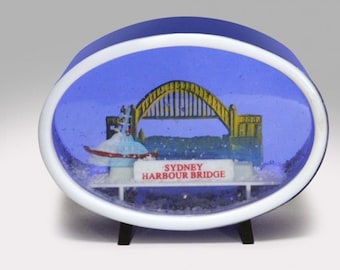 Sydney Harbour Bridge Australia Vintage Snowdome Snowglobe