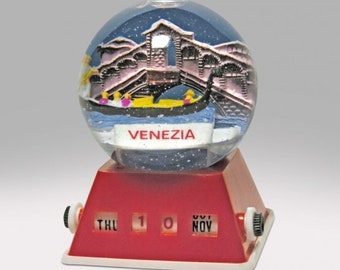 VENEZIA VENICE World Travel Souvenir Snow Globe Snowdome Grand Canal Gondolier