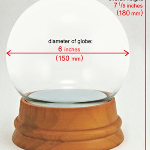 Extralarge Make Your Own Snow Globe Kit With Beautiful Hand Etsy