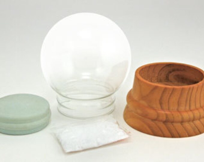 Make Your Own Large DIY Glass Snow Globe Kit With Handturned Solid Wood ...