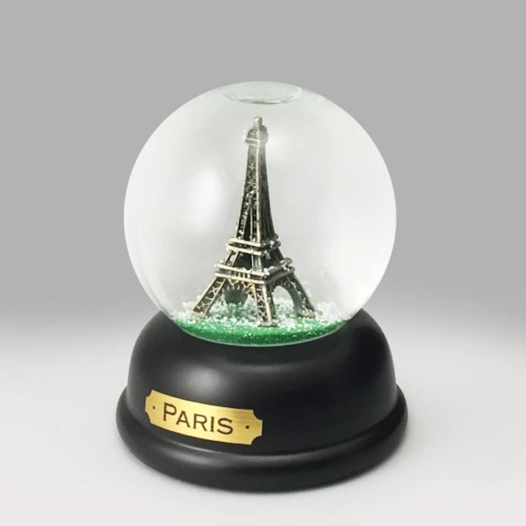 World Travel Souvenir Paris Eiffel Tower Snow Globe Snowglobe Etsy UK