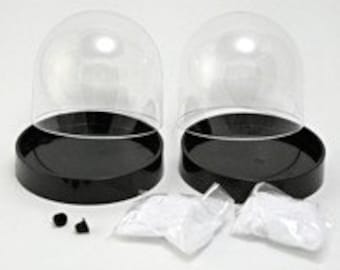 Make Your Own Two Round Snow Globes Kit