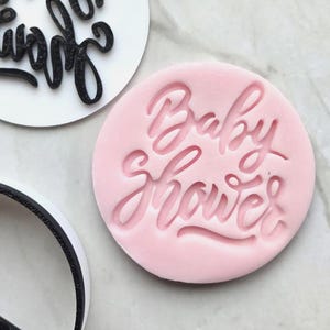 Cupcake Stamp Baby Shower | Embossers fondant/cookie / biscuit stamp icing M&S biscuit