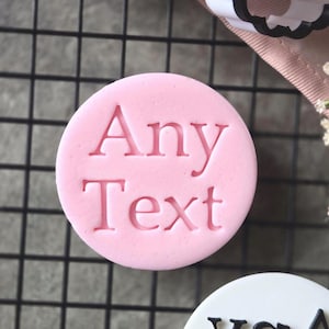 Custom Embosser: Personalized Classic Font Cookie Stamp
