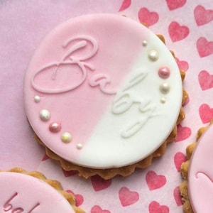 Baby Cookie fondant Embosser - Cute Debossed Stamp for Baby Showers UK 2025