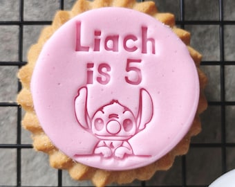 Lilo & Stitch Cookie Stamp Embosser: Custom Birthday Baking