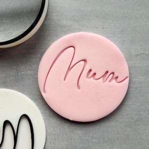 Best Mum Ever Cookie Stamp cupcake Embosser fondant/cookie/biscuit/cake