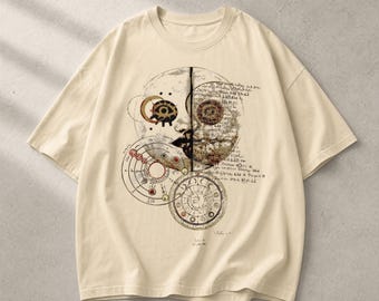 Camiseta Fear And Hunger, 100% algodón, estilo indie, talla grande.