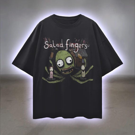 Salad Fingers T-Shirt: Surreal Horrorcore Graphic Tee, 100% Cotton