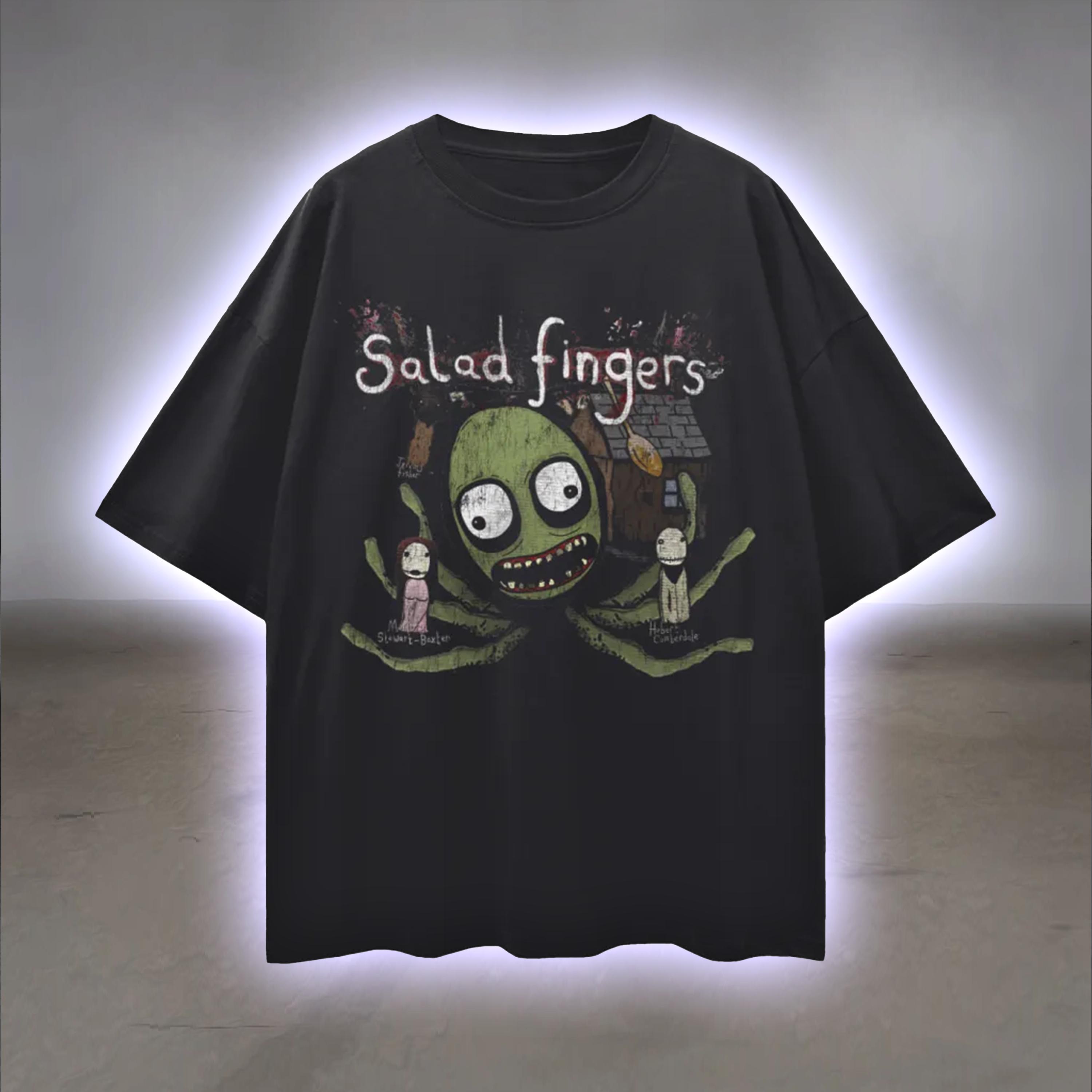 サラダフィンガーズTシャツ、不気味なウェブシリーズグラフィックT