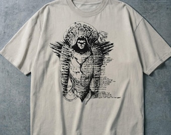 Fear And Hunger T-Shirt, 100% Cotton Oversized Unisex Horror Graphic Tee
