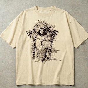 Fear And Hunger T-Shirt, 100% Cotton Oversized Unisex Horror Graphic Tee