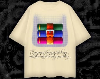 WinRAR T-Shirt – Tech Nostalgia 100% Cotton Tee