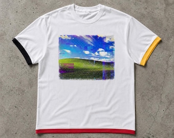 Windows XP Glitchcore Graphic Tee | Frutiger Aero Liminal Space Unisex T-Shirt