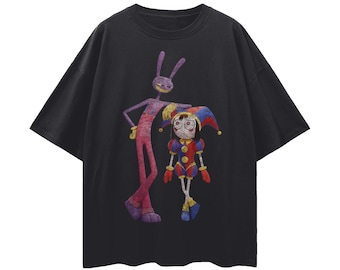 Jax & Pomni Loose Drop Shoulder Cotton T-Shirt