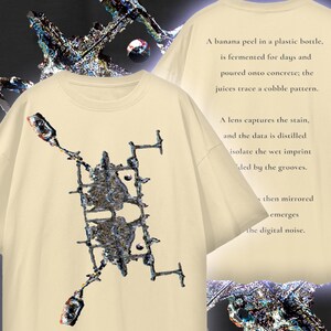 Camiseta Weirdcore con estampado de cangrejo Glitchcore, 100% algodón, corte holgado.