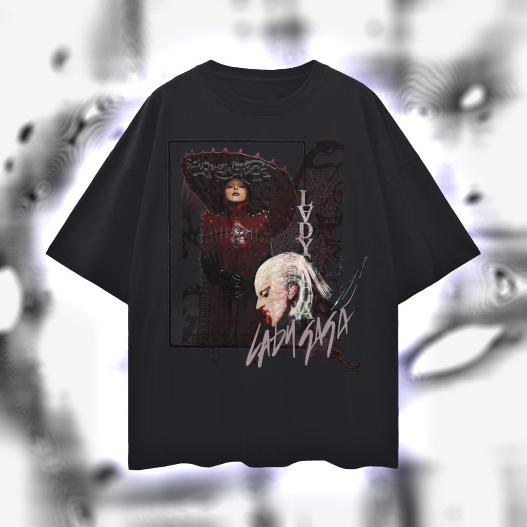 レディー・ガガ オーバーサイズ コットンTシャツ ユニセックス