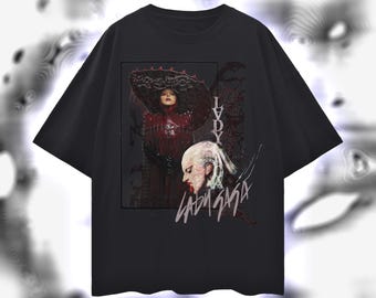 Lady Gaga Oversized Cotton Tee, Unisex Graphic Print, Soft Feel