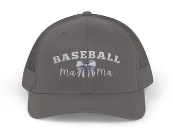 Baseball Mama Trucker Cap: Sporty Mom Snapback Hat