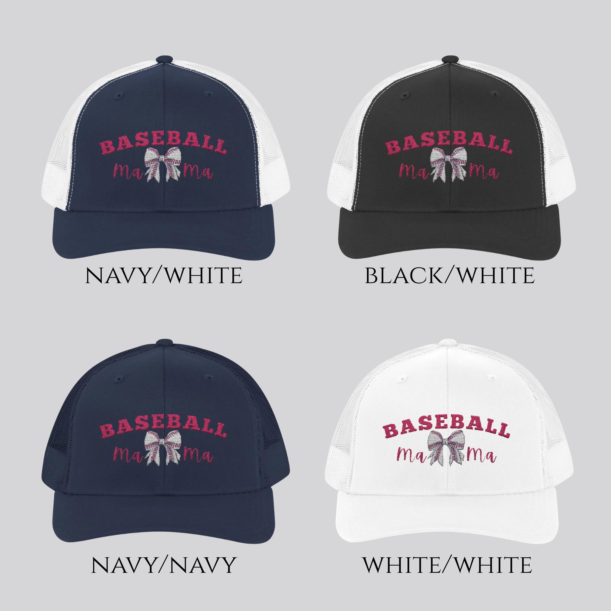 Mama Trucker Hat Vintage Snapback Mom Baseball Cap Embroidered Cotton Trucker Hat for Mom — Embroidered Snapback Ball Life Mom  main image 3