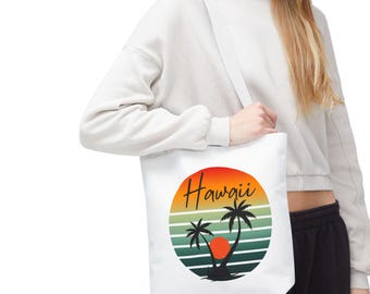 Hawaii Sunset Tote Bag: Beach Travel Shopper
