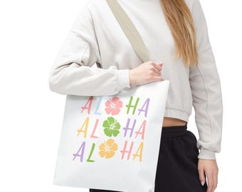 Floral Aloha Beach Bag: Colorful Summer Tote