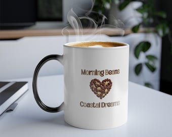 Color Changing Coffee Mug, 11oz Ceramic, Heat-Sensitive Design