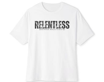 Boxy Tee Shirt - Relentless Motivated Unisex T-Shirt Comfy and Fun to Wear