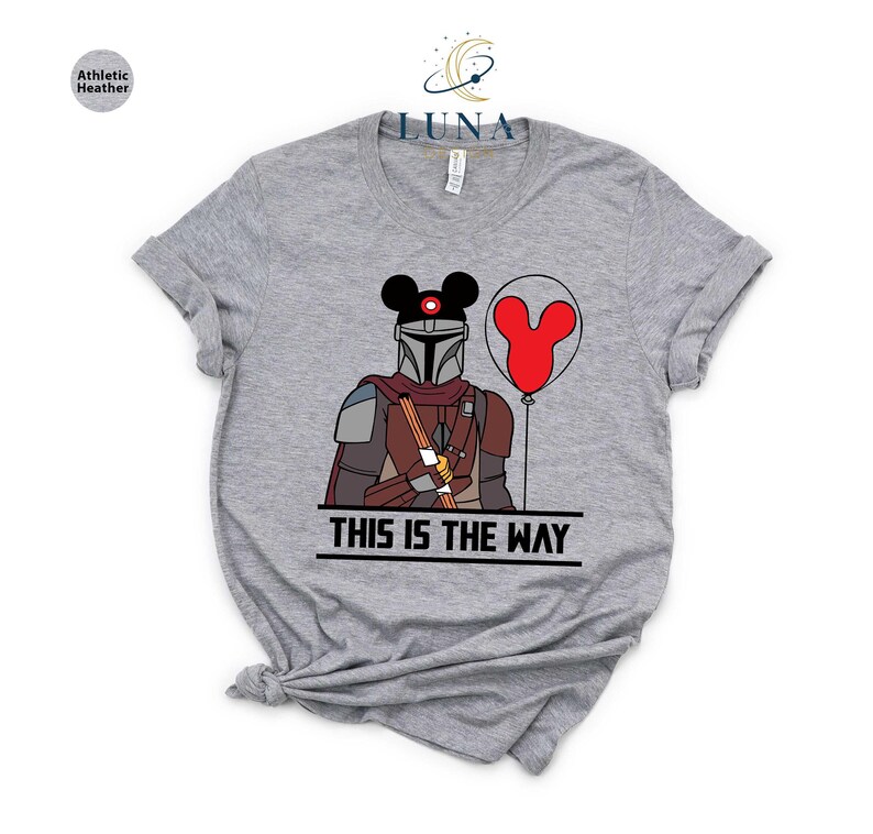 This Is The Way Shirt, Mandalorian Shirt, Mouse Ears Shirt, Disney T-Shirt, Disney Man Shirt, Star Wars Shirt, Galaxy Edge Shirt,Trip Shirt 画像 4