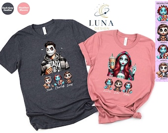 Mama Of Nightmares Shirt, Dada Of Nightmares Tee, Custom Disney Shirt, Mothers Day Tee, Kids Names Tee, Disney Scary Tee, Fathers Day Tee