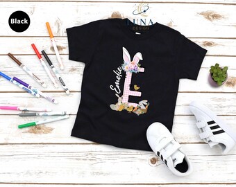Personalized Easter Shirt, Easter Kids Tee, Easter Name Shirt, Easter Day T-Shirt, Custom Easter Tee, Easter Rabbit Tee, Easter Bunny Tee